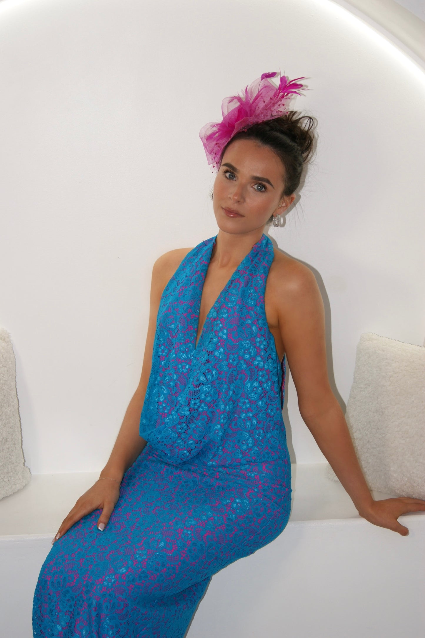 Halter Floral Maxi Dress